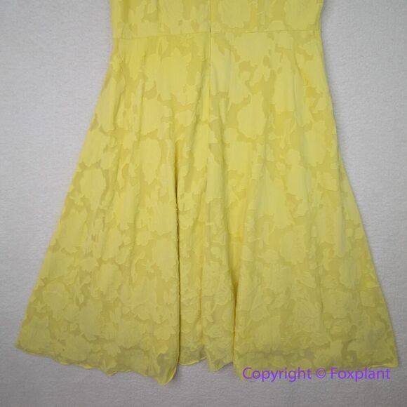 Jason Wu x Eloquii Pleated Detail Midi Dress yellow‎ floral, size 20 - Picture 12 of 16
